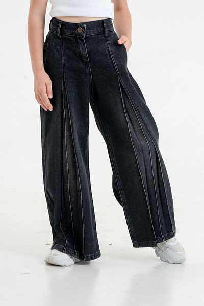 GİYİCEM TEKSTİL Girl's Trousers 2132 - Pleated Jeans