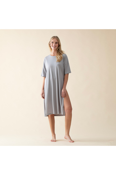 Chakra Sacrale Kadın T-shirt Gri