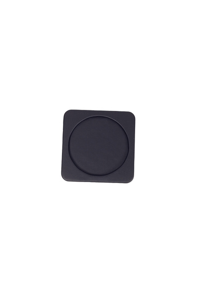 Turgut Office Luxury Leather Coaster Plain Black