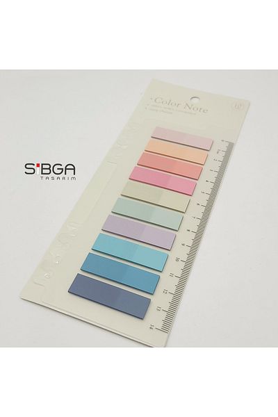 sibga tasarım Transparent Colored Postit Post-it Post ItBookmark Bookmark Postit Sticker Note Paper 200 Sheets