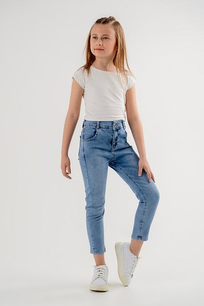 GİYİCEM TEKSTİL Girl's Skinny Cut Jeans - 2102 Model