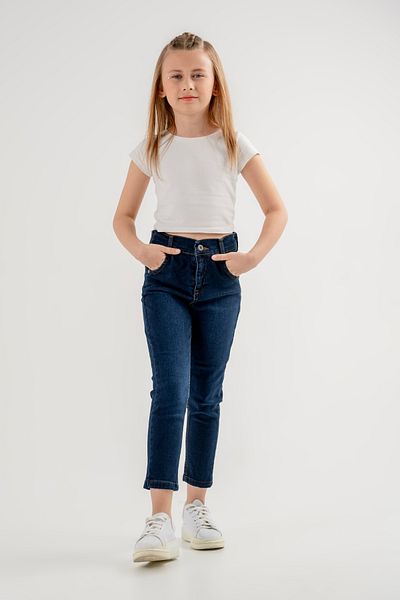 GİYİCEM TEKSTİL Blugi Skinny Cut pentru fete - Model 2102