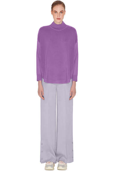 QUO Yoqı Yüksek Yakalı Triko Kazak