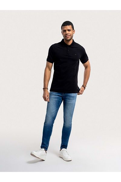 Loft LF 2035136   كم بولو رجالي - مقاس عادي - أسود - XL - ST07963-BLACK-XL