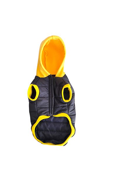 atelyu Cat Dog Clothes Navy Blue Fiber Wadded Coats Vest