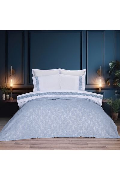 Schafer Home Leaves Chenille 7-Piece-Grey Bedspread Set Double