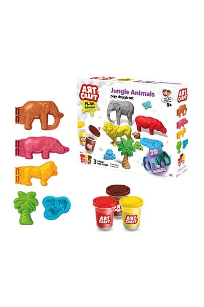Doğan Oyuncak Dünyası 168 Gr. Forest Animals Play Dough Set - Dough Molds and Nature