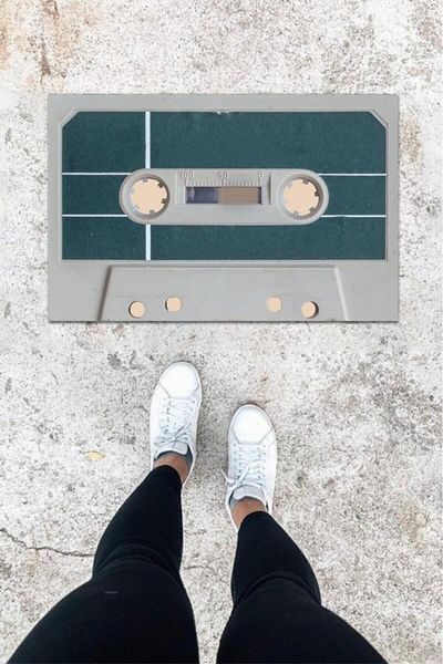 Skygo Digital Printing Colorful Cassette Pattern Door Mat K-1009