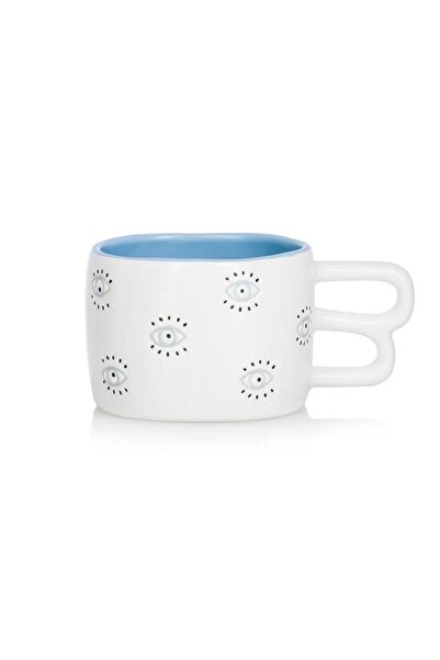 LC Waikiki كوب بورسلين مطبوع بالعين الزرقاء سعة 315 مل