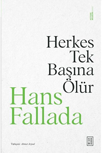 Timaş Yayınları Herkes Tek Başına Ölür