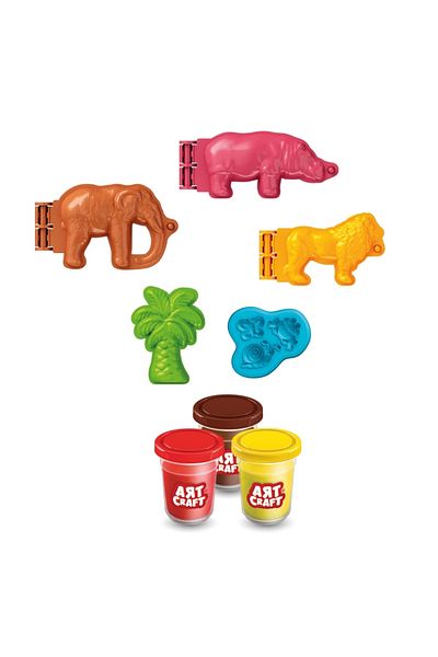 Doğan Oyuncak Dünyası 168 Gr. Forest Animals Play Dough Set - Dough Molds and Nature