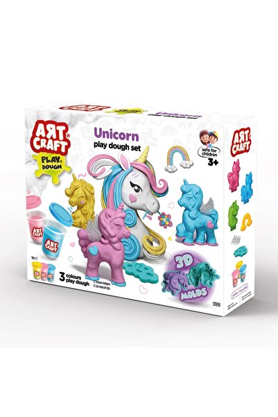Doğan Oyuncak Dünyası 168 Gr. Unicorn Play Dough Set - Horned Horse Dough Molds