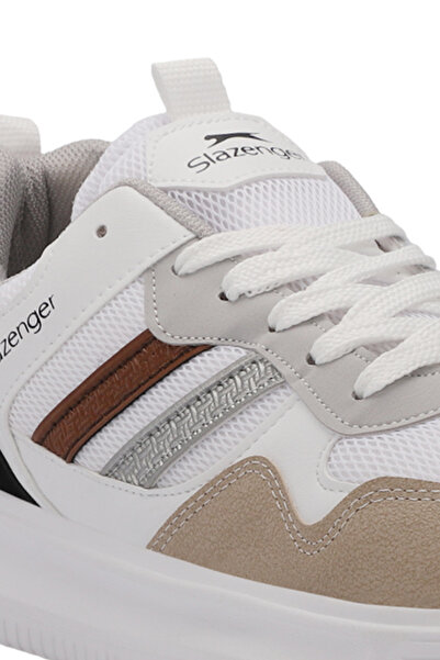 Slazenger MEGA I Erkek  Beyaz / Kahve Günlük Spor Ayakkabısı