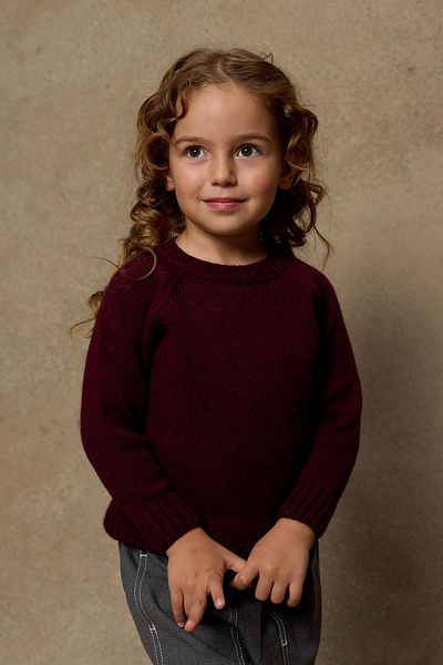 Fahhar Kids Pulover Tricot Roșu Claret
