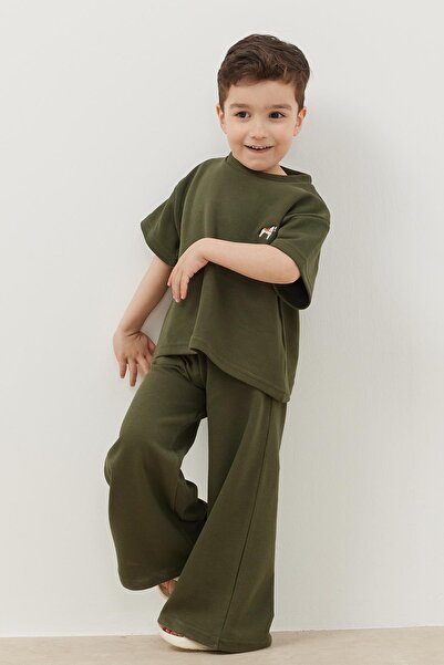 Fahhar Kids Khaki Color Comfortable Set