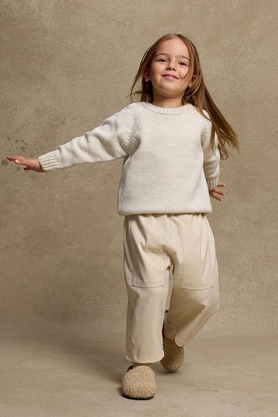 Fahhar Kids Stone Colored Knitwear Sweater
