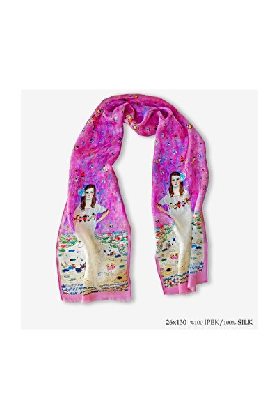 Galiga Klimt Prima %100 Ipek Fular 26*130cm 'art On Silk'