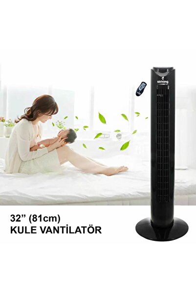 Airking Noa Uzaktan Kumandalı 130w Kule Tipi Vantilatör