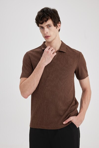 DeFacto Поло тениска Slim Fit с къс ръкав W9274az24sm