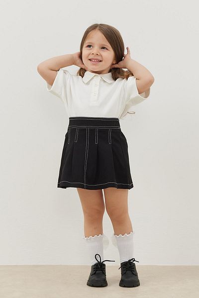 Fahhar Kids Fustă plisată neagră