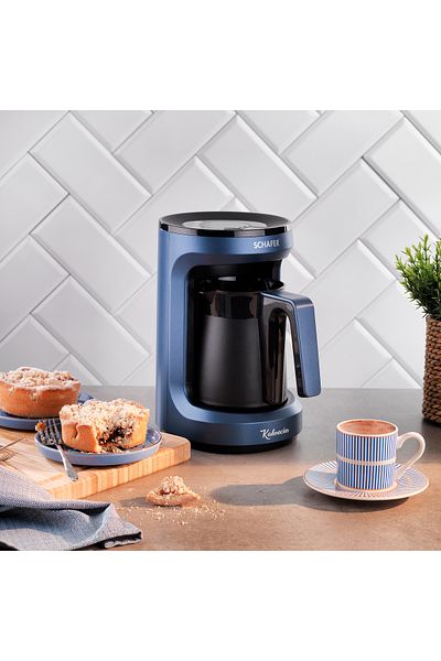 Schafer Blue Automatic Turkish Coffee Machine - Kahvecim