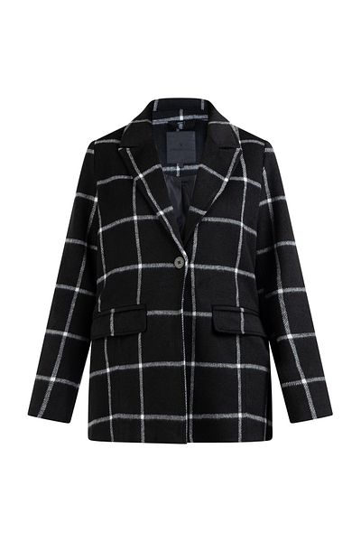 Dreimaster Langer Blazer Aus Wollgemisch