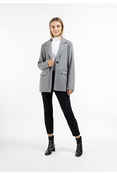 Dreimaster Langer Blazer Aus Wollgemisch