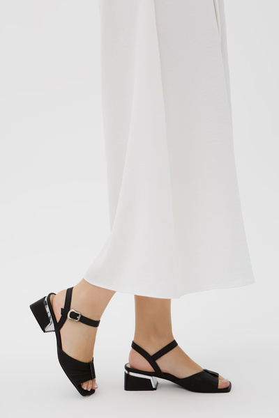 Tamer Tanca Women's Genuine Leather Heeled Sandals 33 9010 Bn Ayk Y23