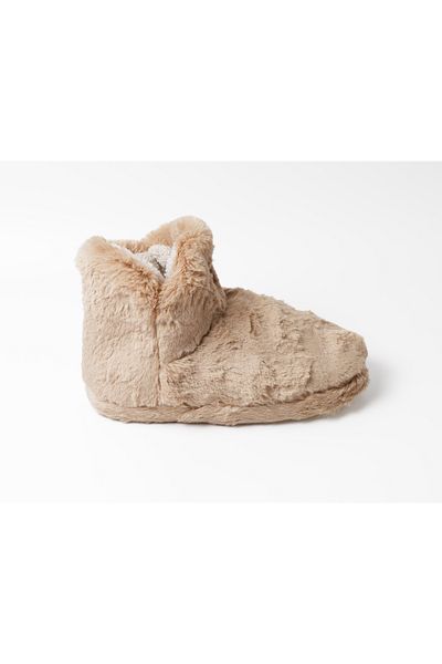 KAPVOE Μακρύ παντόφλες σπιτιού Fleece, Αντιολισθητική σόλα, Λούτρινη εσωτερική λεπτομέρεια, Χνουδωτό, Χωρίς μπούμα, Άνετο, Αντιπιλίνγκ