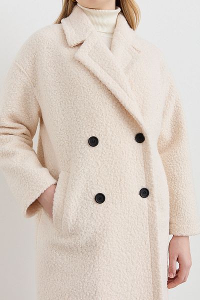Fatma Atasoy Teddy Oversize Coat Stone
