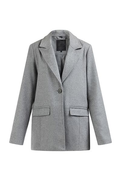 Dreimaster Langer Blazer Aus Wollgemisch