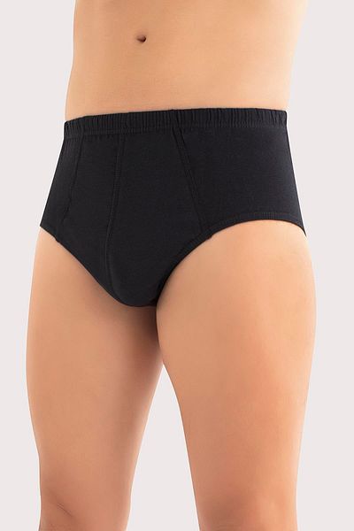 Arma Yıldız Men's Black Combed Cotton Panties 100% Cotton