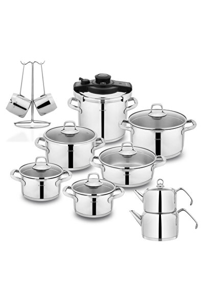 Schafer Jewel Çelik Çeyiz Seti 18 Parça-Inox