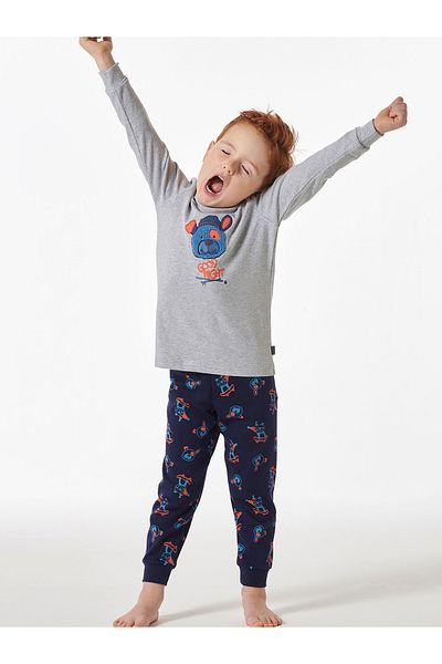 Schiesser Pyjama Boys World Schlafanzug Schlafmode Bequem