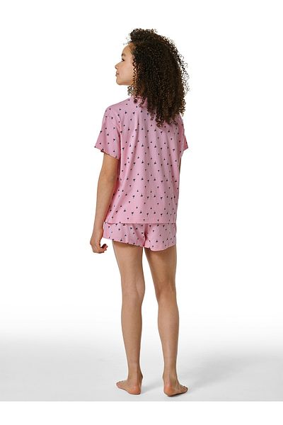 Schiesser Shorty Nightwear Leichter Schlafanzug Kurz