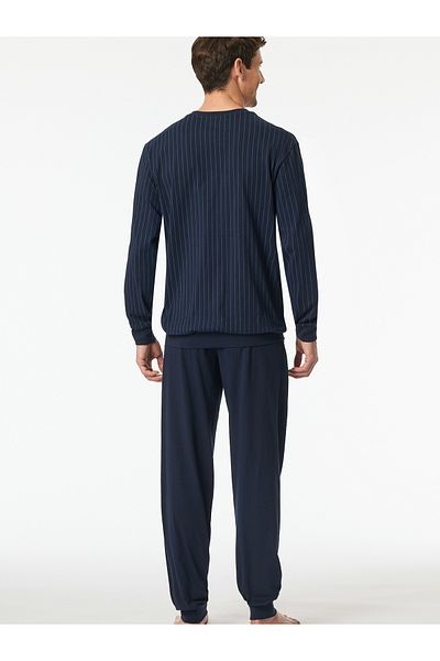 Schiesser Pyjama Comfort Essentials Schlafanzug Schlafmode Bequem