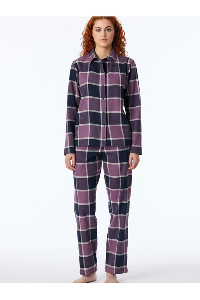 Schiesser Pyjama Selected Premium Warming Schlafanzug Schlafmode Bequem