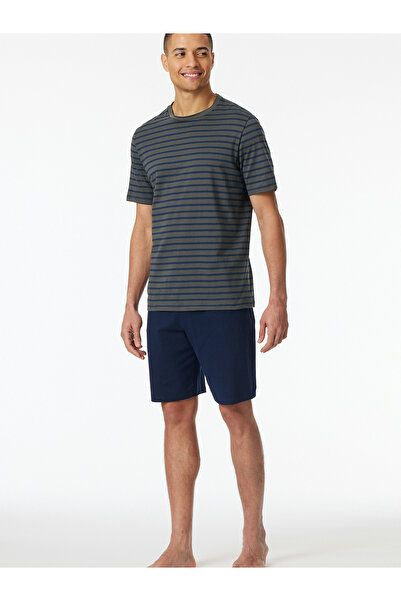 Schiesser Pyjama Schlafanzug kurz - Casual Essentials Schlafanzug Schlafmode Bequem