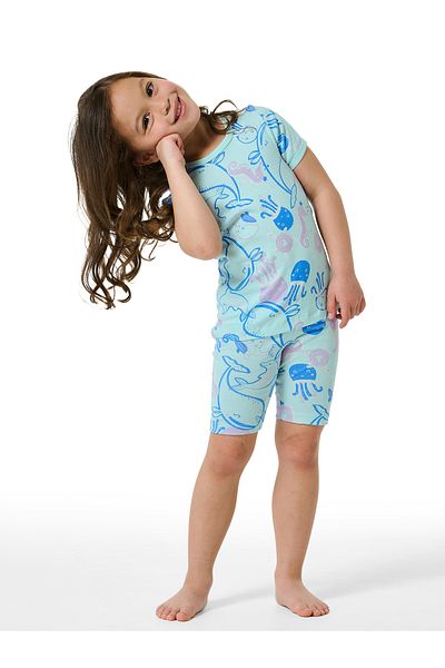 Schiesser Shorty Girls World Leichter Schlafanzug Kurz