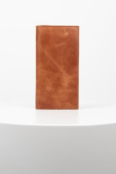 BAYDERİ Μαγνητικό πορτοφόλι Junias από γνήσιο δέρμα με θάλαμο τηλεφώνου