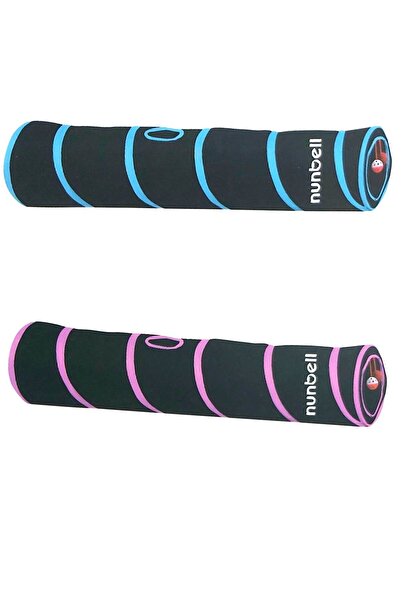 Nunbell نفق للقطط مع لعبة قابلة للطي 3 مداخل 120 سم