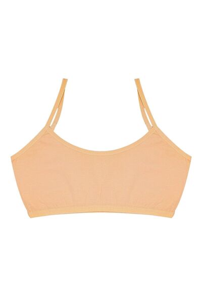 Öts Girl's 6-Piece Padless Cotton Lycra Half Tank Top Training Bra