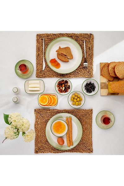 Schafer Vivian Breakfast Set 32 Pieces-green