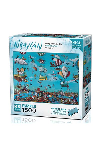 Ks Puzzle Fabbatoys Flying Above the City 1500 Piece Puzzle