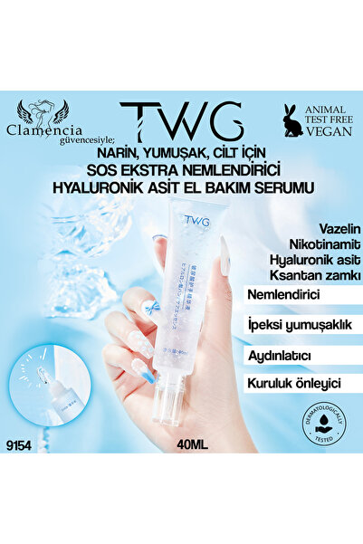 twg Hyaluronik Asit Ekstra Nemlendirici El Bakım Kremi