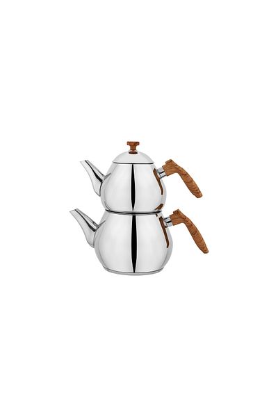 Schafer Tea Chef Small Size Teapot Set 4 Pieces - Brown