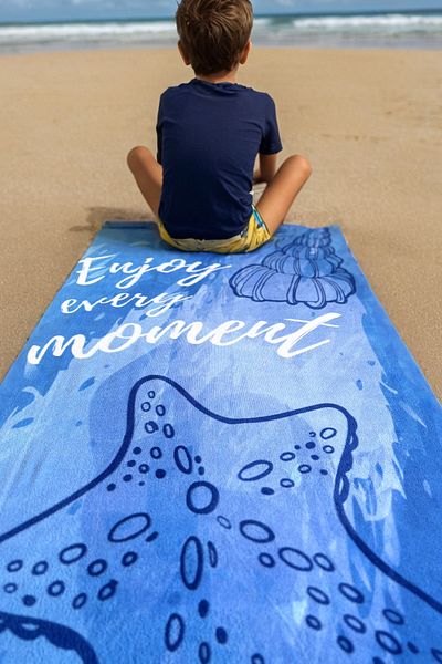 DOFİ Πετσέτα θαλάσσης για ενήλικες Unisex 70x140cm με καλοκαιρινό σχέδιο - Πετσέτα μπάνιου - Πετσέτα θαλάσσης