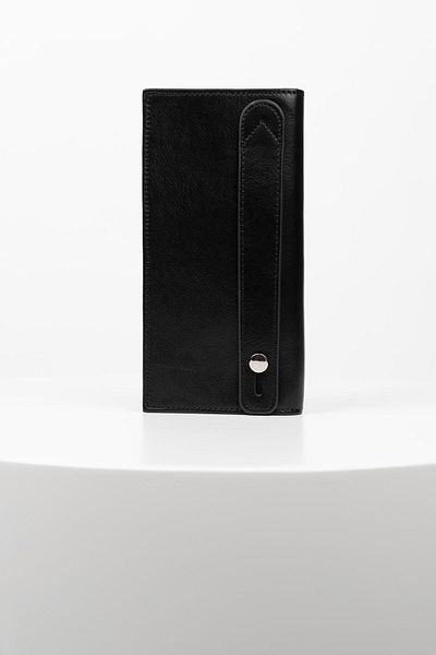 BAYDERİ Junias Genuine Leather Magnet Wallet with Phone Chamber