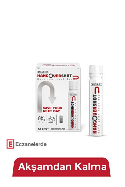 HANGOVERSHOT Akşamdan Kalma, Hangover Shot Bitkisel Destek, Save Your Next Day