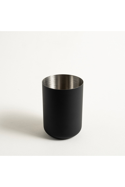 Zsa Zsa Zsu Wuyı Paslanmaz Çelik Diş Fırçalık 7.7x7.7x10.8 Cm Mat Siyah